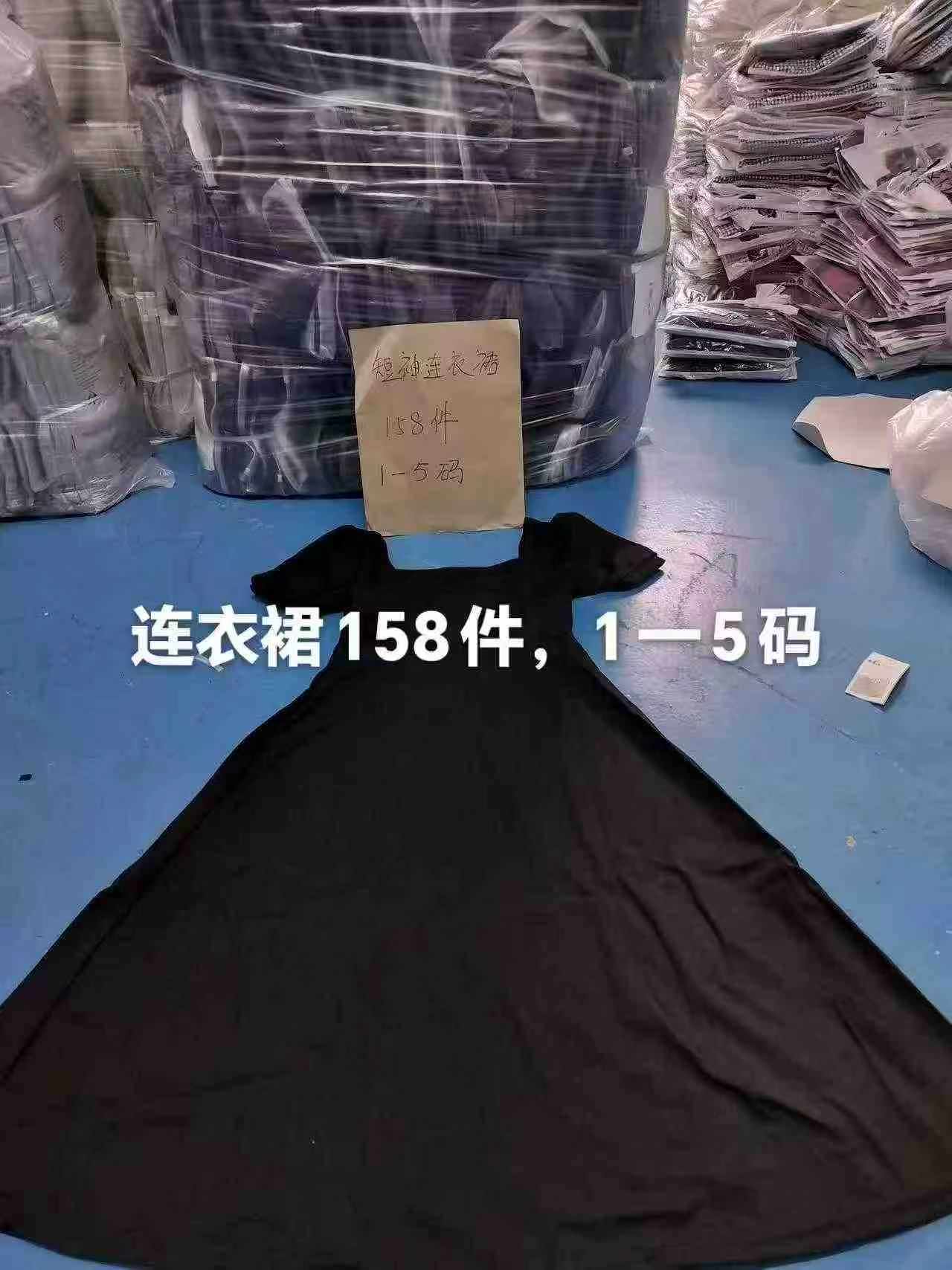 158pcs Hepburn-Inspired Black French Square Neck Puff Sleeve Dresses (S-XXL) | Wholesale Stock Lot - Image 2