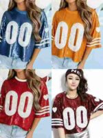 Brand New Oversized Sequin Tops | High-Cost Factory Overstock | Chinese Clothing Stock Lots | Bulk Wholesale Export (1473 Pieces, No Packaging) - Image 9