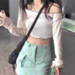 776pcs Spring & Summer Off-Shoulder Sheer Knit Long Sleeve Tops | One Size, Soft Stretch Fabric, Individually Packed | Bulk Stock Lot Wholesale (4.4 CNY/PC) - Image 7