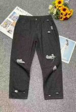 Vintage American Style Loose Plus Size Ripped Denim Dad Jeans for Women - Spring/Summer, S-2XL, 1120 Pcs, Individually Packaged with Waist Tags | Bulk Stock Lot Wholesale - Image 9