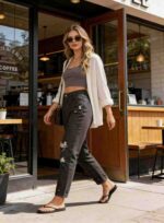 Vintage American Style Loose Plus Size Ripped Denim Dad Jeans for Women - Spring/Summer, S-2XL, 1120 Pcs, Individually Packaged with Waist Tags | Bulk Stock Lot Wholesale - Image 6