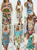 3655pcs Foreign Trade Dresses - Chinese Clothing Stock Lots, S-3XL Sizes, Individually Packaged - Bulk Wholesale Export @5.0 CNY Each - Image 4