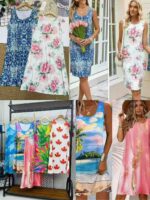 3655pcs Foreign Trade Dresses - Chinese Clothing Stock Lots, S-3XL Sizes, Individually Packaged - Bulk Wholesale Export @5.0 CNY Each - Image 3