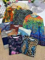100,000pcs Assorted All-Over Print T-Shirts (50% Long Sleeve, 50% Short Sleeve) - S to 4XL, Individually Packed | Chinese Clothing Stock Lots Wholesale Export - Image 4