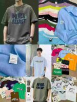 3155 Pcs Men's 100% Cotton T-Shirts (Neck Binding & Yoke, Sizes S-4XL, Individual Packaging) - Bulk Stock Lot Wholesale, 7.4 CNY/Pc - Image 9
