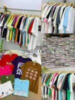 3155 Pcs Men's 100% Cotton T-Shirts (Neck Binding & Yoke, Sizes S-4XL, Individual Packaging) - Bulk Stock Lot Wholesale, 7.4 CNY/Pc - Image 8