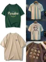 3155 Pcs Men's 100% Cotton T-Shirts (Neck Binding & Yoke, Sizes S-4XL, Individual Packaging) - Bulk Stock Lot Wholesale, 7.4 CNY/Pc - Image 6