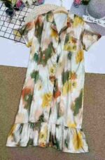 364PCS Silk-Like Tie-Dye Nightdresses Stock Lot - One Size, Individually Packed, Wholesale at 7.4 CNY Each - Image 9
