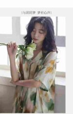 364PCS Silk-Like Tie-Dye Nightdresses Stock Lot - One Size, Individually Packed, Wholesale at 7.4 CNY Each - Image 6