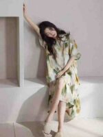 364PCS Silk-Like Tie-Dye Nightdresses Stock Lot - One Size, Individually Packed, Wholesale at 7.4 CNY Each - Image 5