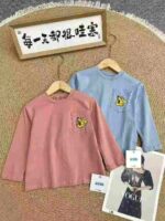 103 PCS Wholesale Kids' Cotton Long-Sleeve Tops Stock Lot (87pcs from Pic 1, 16pcs from Pic3) - Embroidered, Tagged & Individual Packed, Sizes 90-140 - Image 9