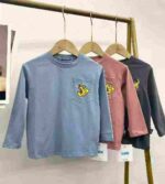 103 PCS Wholesale Kids' Cotton Long-Sleeve Tops Stock Lot (87pcs from Pic 1, 16pcs from Pic3) - Embroidered, Tagged & Individual Packed, Sizes 90-140 - Image 6