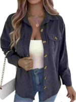 Wholesale Corduroy Shirt Jackets - Chinese Clothing Stock Lots, 770pcs, S-2XL, Multi-color, Zippered Individual Packaging - Image 8