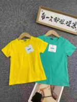 Bulk 215 Pcs Cotton Kids' Short Sleeve T-Shirts (Size 90-130) - Individually Packed with Tags, 5.4 CNY Each - Image 8