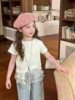 Bulk 215 Pcs Cotton Kids' Short Sleeve T-Shirts (Size 90-130) - Individually Packed with Tags, 5.4 CNY Each - Image 5