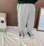 159 Pcs Cotton French Terry Kids' Sweatpants, Elastic Waist Contrast Stitching, Sizes 90-140, Individually Packed with Hangtags - Bulk Wholesale - Image 6