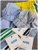 159 Pcs Cotton French Terry Kids' Sweatpants, Elastic Waist Contrast Stitching, Sizes 90-140, Individually Packed with Hangtags - Bulk Wholesale - Image 2