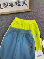 140 Pieces Kids' Casual Sports Pants Stock Lot - Elastic Waist, Pockets, Embroidery, Individual Pack with Tags | 7.3 CNY/Piece - Image 6