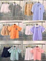 Wholesale School Uniform Summer Short Sleeve Sets - Preppy Casual Sportswear, 3800 Pcs Approx, Sizes 90-165, Independent Packaging - Image 3