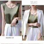 Wholesale Satin Tank Tops Chinese Stock Lot - 350pcs, Individually Zipper Packed, Single Style & Color - CNY5.3/pc - Image 6