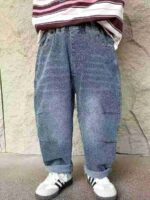 110 Pieces Bulk Stock Lot Kids' Jeans - Mixed Fleece & Non-Fleece, Sizes 90-170, Individually Packed, Wholesale Export @ CNY7.3/Unit - Image 9