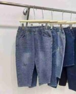 110 Pieces Bulk Stock Lot Kids' Jeans - Mixed Fleece & Non-Fleece, Sizes 90-170, Individually Packed, Wholesale Export @ CNY7.3/Unit - Image 3