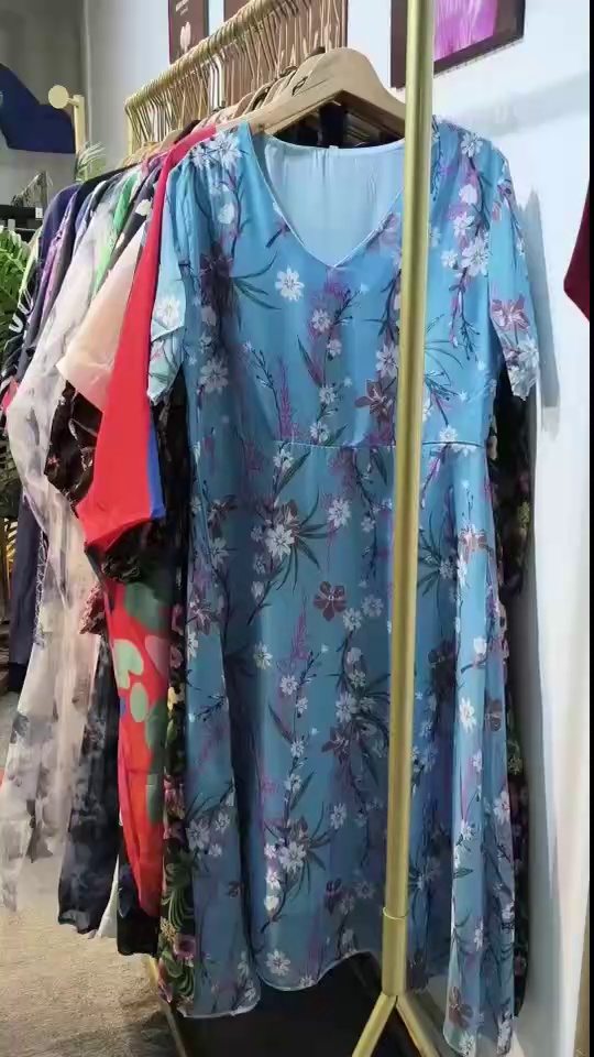 Bulk Wholesale 7000PCS Summer Plus Size Women's Dresses Stock Lot - Assorted Styles, S-4XL (Mostly Mid/Plus Sizes), Individually Packed | 7.3 CNY/Pc - Image 1