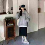 Stock Clearance: 272 Pcs American Trendy Brand Embroidered Letter Couple Hoodies - 4 Colors, Sizes 12345, Individually Packed - Image 7