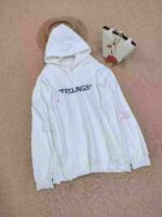 Stock Clearance: 272 Pcs American Trendy Brand Embroidered Letter Couple Hoodies - 4 Colors, Sizes 12345, Individually Packed - Image 5