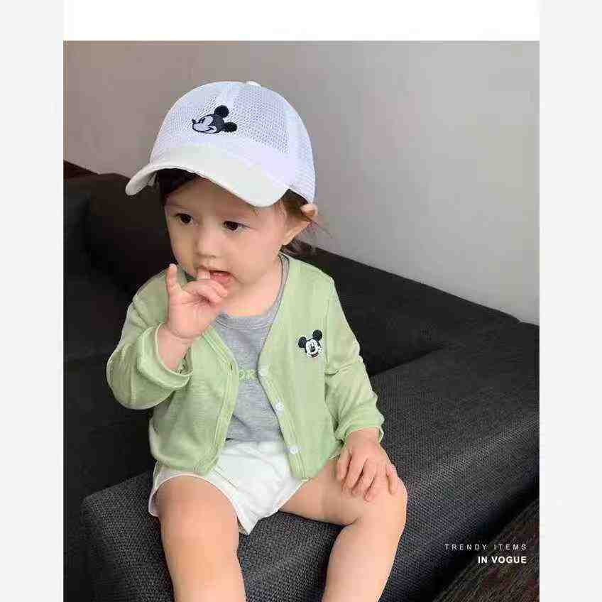 355 PCS Chinese Kids' Summer Ultra-Thin Sun Protection Outerwear, Cartoon Cardigans for Boys & Girls, Sizes M-5XL, Individually Packed - Stock Lot Wholesale Export (7.3 CNY/PC Full Clear) - Image 1