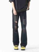 1300PCS Men's Jeans Chinese Clothing Stock Lot - Full Clearance 4.3 CNY/Piece, Sizes M-XXXL, 2 Styles, Individual Packaging, No After-sales Service - Image 1