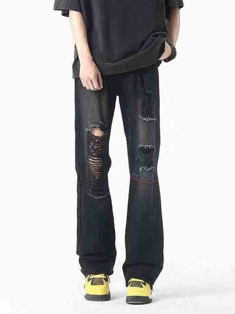 1300PCS Men's Jeans Chinese Clothing Stock Lot - Full Clearance 4.3 CNY/Piece, Sizes M-XXXL, 2 Styles, Individual Packaging, No After-sales Service - Image 1