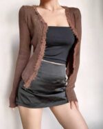 783 Pieces Spring & Summer Retro Chanel-Inspired Stretch Slim-Fit Long Sleeve Knit Cardigans | Independent Packaging, One Size | Full Clearance Stock Lot Wholesale at CNY6.4/pc - Image 1