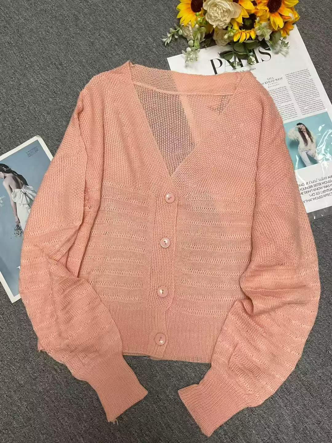 270 Pieces Autumn Oversized Lazy Style Soft Cardigans | Chinese Clothing Stock Lot, Wholesale Export CNY7.4/PC (Full Clearance) - Image 1