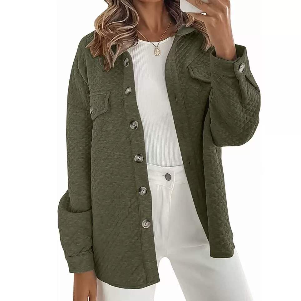 168pcs Spring New Arrival Branded Original American Style Plain Loose Shirt Outerwear with Tags & Individual Packaging, Bulk Wholesale at 10.4 CNY/Piece - Image 1