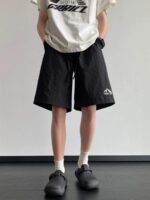 Korean Style Summer Casual Shorts - Loose Elastic Waist, Quick-Dry, M-3XL, 260pcs Stock Lot, Independent Packaging, Full Clearance Wholesale @ CNY7.3/pc - Image 1