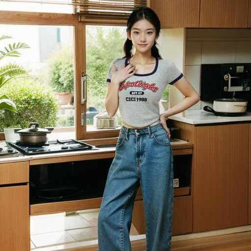 Summer American Vintage Color Block Letter Print Square Neck Knit T-Shirts - 252 Pcs Stock Lot | Wholesale Export | CNY 6.4/Piece - Image 1