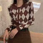 Spring Blogger Style Quilted Chanel-Inspired Knit Cardigans | 140pcs Bulk Stock Lot, Individually Packed, One Size | Wholesale Export CNY7.4/Piece - Image 1