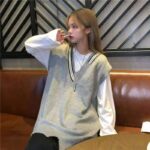 Fall & Winter Plus Size Hong Kong-Inspired Lazy Style Knit Vest Sweaters | 1800PCS Bulk Stock Lot, 5.4 CNY Each | Wholesale Export - Image 1