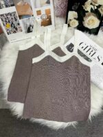 Summer New Design Color Block Stretch Knit Camisoles | 230 Pieces Stock Lot, Individually Packed, One Size, 5.4 CNY Each - Wholesale Export - Image 1