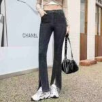 Bulk Women's Washed Flare Jeans Stock Lot - 15980 Pcs, S-2XL, CNY 3.49/Piece, Refurbished Clearance for Wholesale Export - Image 1