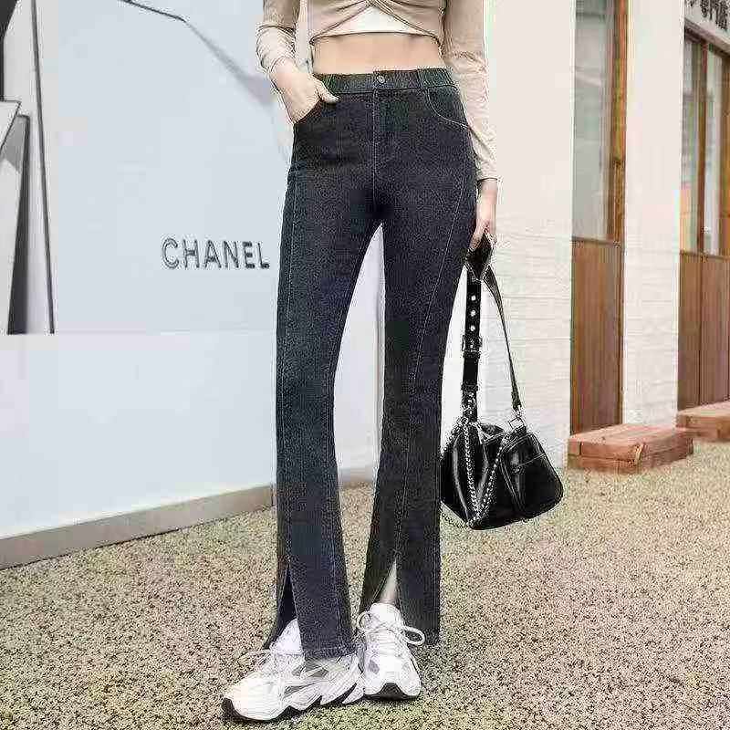 Bulk Women's Washed Flare Jeans Stock Lot - 15980 Pcs, S-2XL, CNY 3.49/Piece, Refurbished Clearance for Wholesale Export - Image 1
