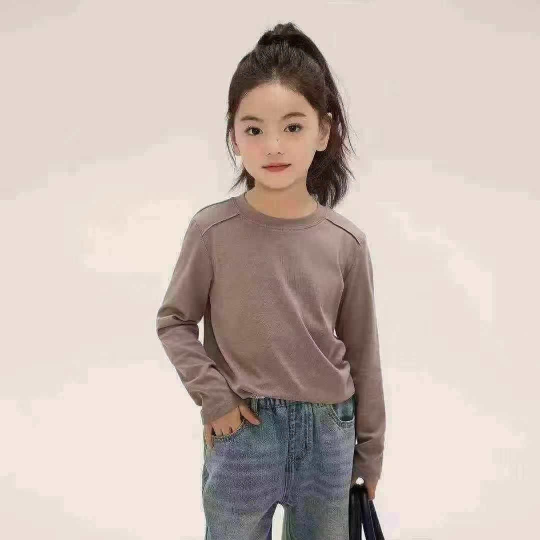 Wholesale Kids' Basic Tops Stock Lot - 312 Pieces, CNY 5.0 Each, Sizes 1-7 (100-160), 10pcs per Pack - Image 1