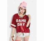 Brand New Oversized Sequin Tops | High-Cost Factory Overstock | Chinese Clothing Stock Lots | Bulk Wholesale Export (1473 Pieces, No Packaging) - Image 1