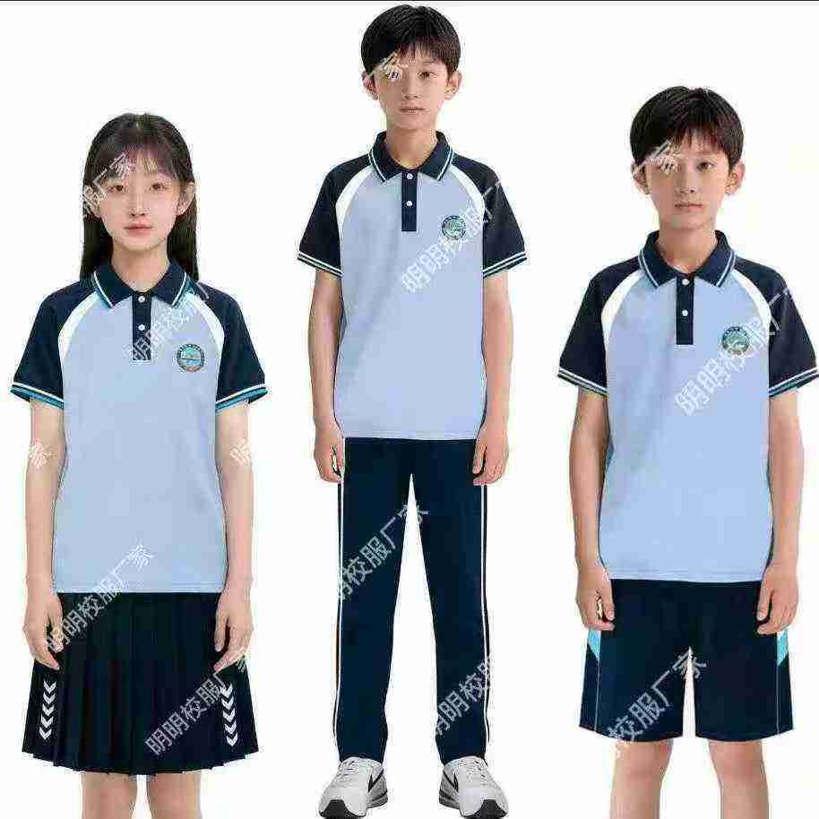 Wholesale School Uniform Summer Short Sleeve Sets - Preppy Casual Sportswear, 3800 Pcs Approx, Sizes 90-165, Independent Packaging - Image 1
