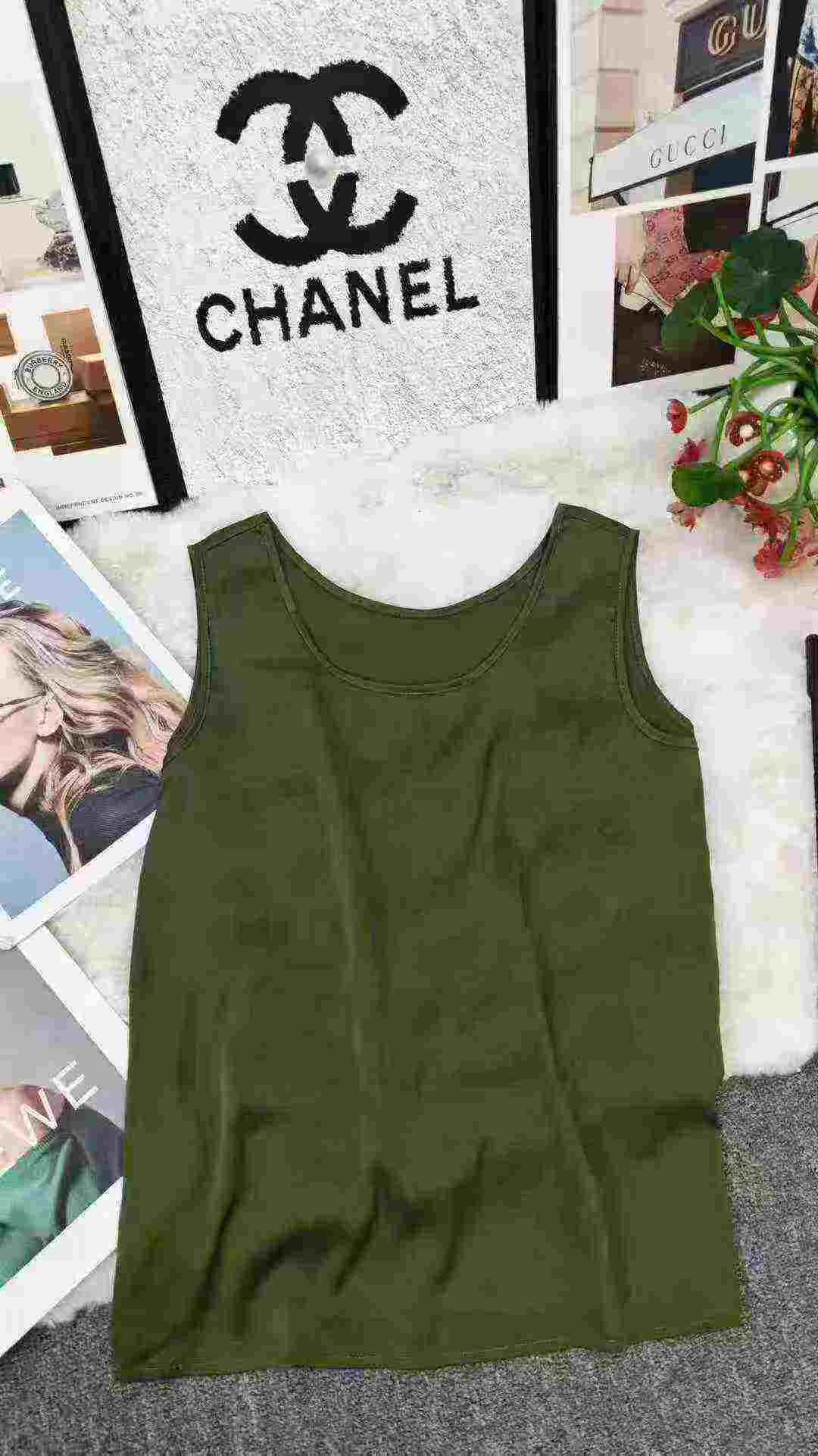 Wholesale Satin Tank Tops Chinese Stock Lot - 350pcs, Individually Zipper Packed, Single Style & Color - CNY5.3/pc - Image 1