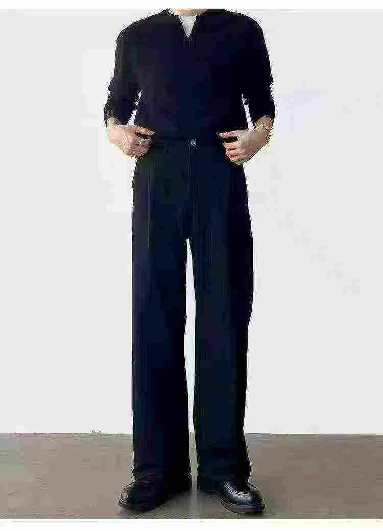 Wholesale Men's Plus Size Straight-Leg Yamamoto Style Dress Pants - Stock Clearance, Sizes 30-42, 405pcs Total, 5pcs/Pack - Image 1