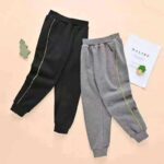 Bulk Stock 360 Pieces Polar Fleece Lined Kids Sweatpants, Winter Thickened Unisex Kids Casual Long Pants Sizes 90-120 Black Grey - Image 7