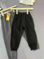 Bulk Stock 360 Pieces Polar Fleece Lined Kids Sweatpants, Winter Thickened Unisex Kids Casual Long Pants Sizes 90-120 Black Grey - Image 6