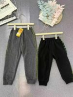 Bulk Stock 360 Pieces Polar Fleece Lined Kids Sweatpants, Winter Thickened Unisex Kids Casual Long Pants Sizes 90-120 Black Grey - Image 5